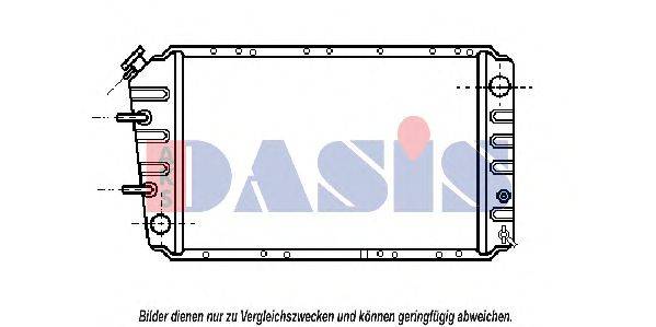 AKS DASIS 350040N Радіатор, охолодження двигуна