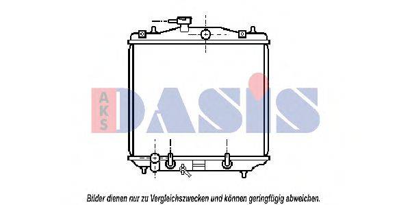 AKS DASIS 350160N Радіатор, охолодження двигуна