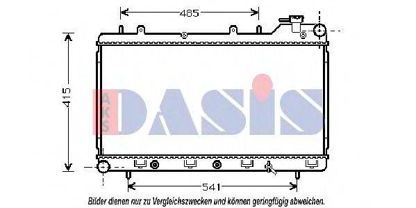 AKS DASIS 350180N Радіатор, охолодження двигуна