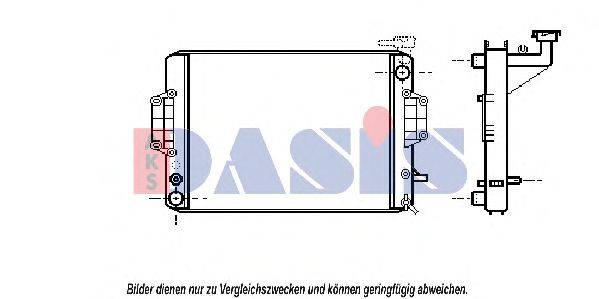 AKS DASIS 360330N Радіатор, охолодження двигуна