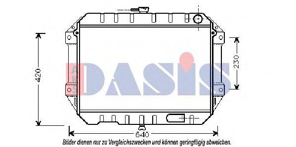 AKS DASIS 360360N Радіатор, охолодження двигуна