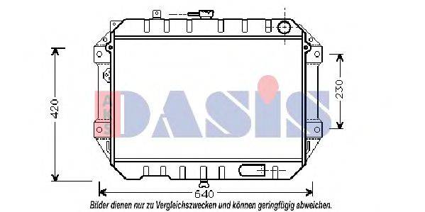 AKS DASIS 360430N Радіатор, охолодження двигуна