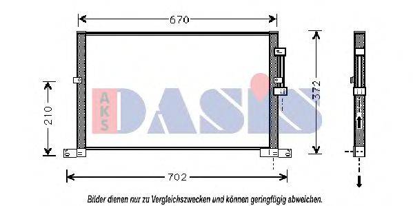 AKS DASIS 372005N Конденсатор, кондиціонер