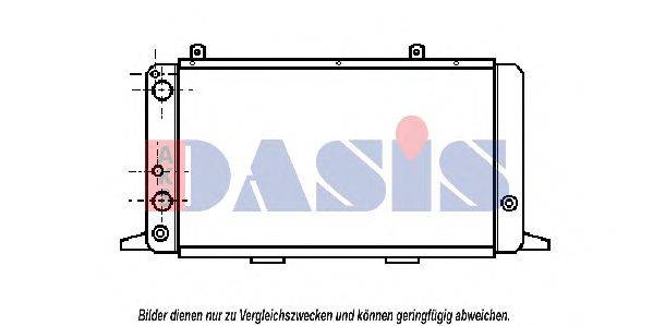 AKS DASIS 480250N Радіатор, охолодження двигуна