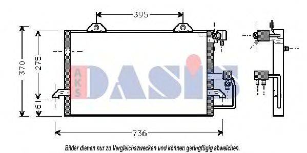 AKS DASIS 482070N Конденсатор, кондиціонер