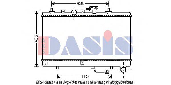 AKS DASIS 510056N Радіатор, охолодження двигуна