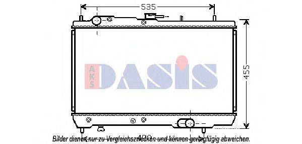 AKS DASIS 510112N Радіатор, охолодження двигуна