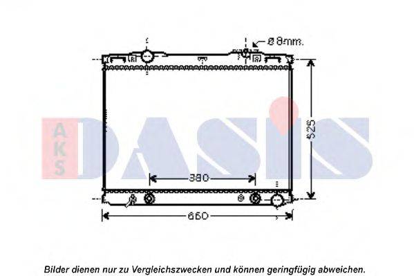 AKS DASIS 510136N Радіатор, охолодження двигуна