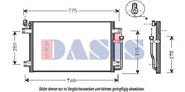 AKS DASIS 512008N Конденсатор, кондиціонер