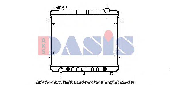 AKS DASIS 520010N Радіатор, охолодження двигуна