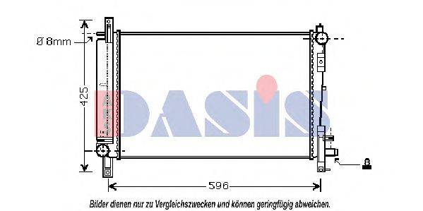 AKS DASIS 520045N Радіатор, охолодження двигуна