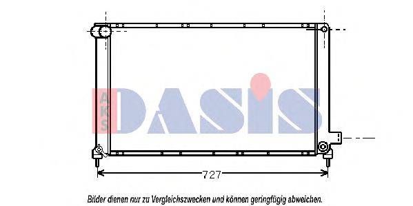 AKS DASIS 520100N Радіатор, охолодження двигуна