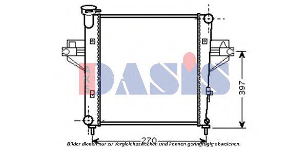 AKS DASIS 520101N Радіатор, охолодження двигуна