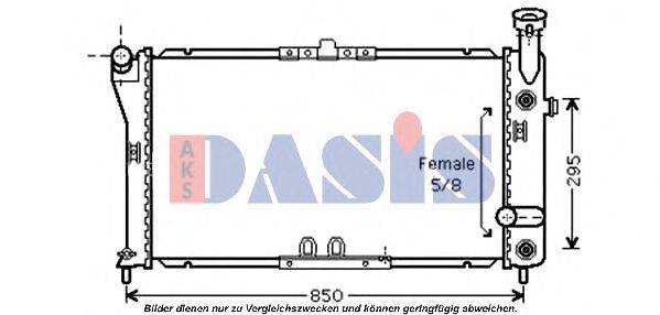 AKS DASIS 520106N Радіатор, охолодження двигуна