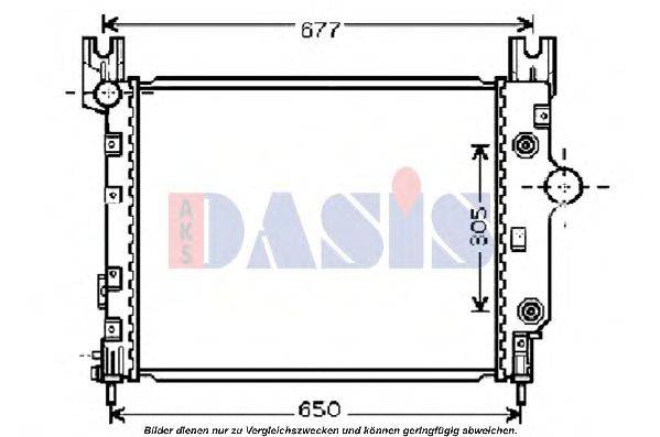 AKS DASIS 520111N Радіатор, охолодження двигуна