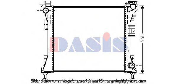 AKS DASIS 520113N Радіатор, охолодження двигуна