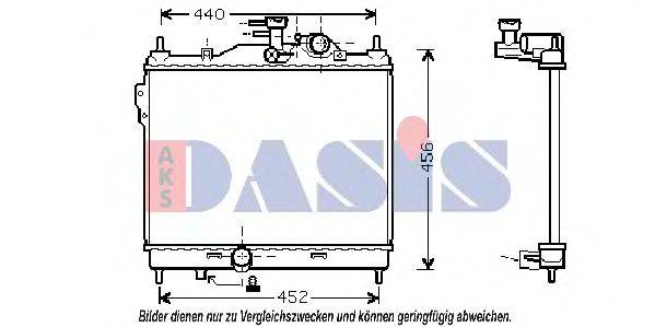 AKS DASIS 560002N Радіатор, охолодження двигуна