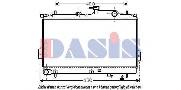 AKS DASIS 560017N Радіатор, охолодження двигуна