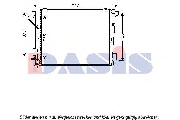 AKS DASIS 560039N Радіатор, охолодження двигуна