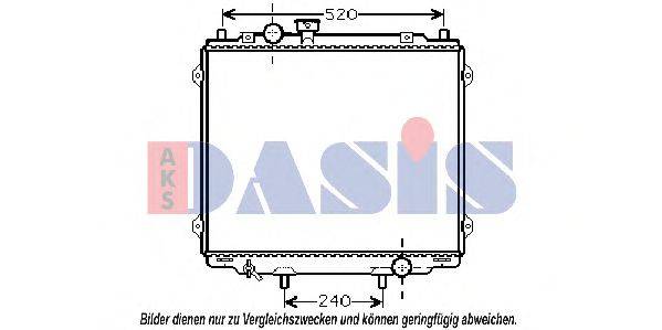 AKS DASIS 560043N Радіатор, охолодження двигуна