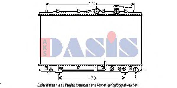 AKS DASIS 560150N Радіатор, охолодження двигуна