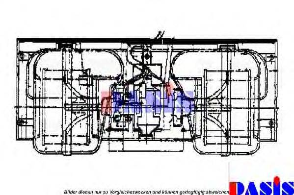 AKS DASIS 749560N Електродвигун, вентиляція салону