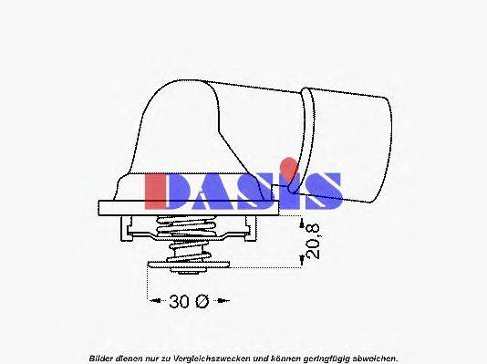 AKS DASIS 751637N Термостат, охолоджуюча рідина