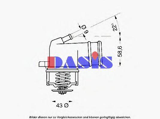 AKS DASIS 751971N Термостат, охолоджуюча рідина