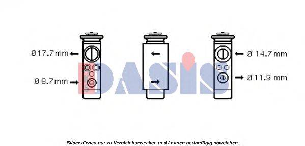 AKS DASIS 840101N Розширювальний клапан, кондиціонер