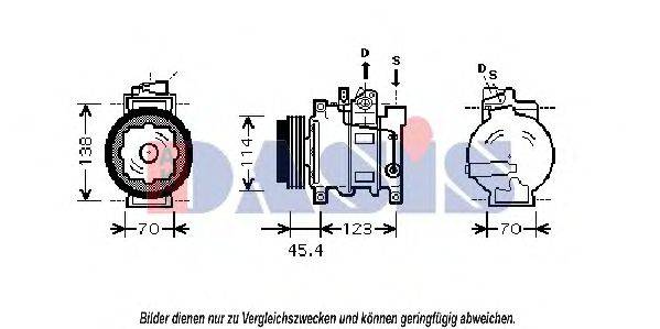 AKS DASIS 850219N Компресор, кондиціонер