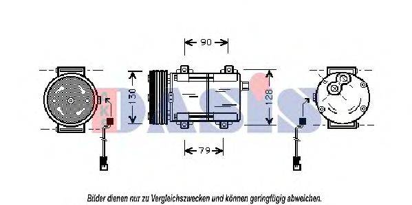 AKS DASIS 850258N Компресор, кондиціонер