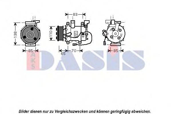 AKS DASIS 850375N Компресор, кондиціонер