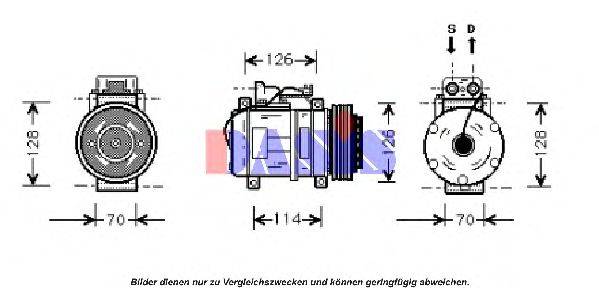 AKS DASIS 850380N Компресор, кондиціонер