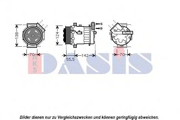 AKS DASIS 850387N Компресор, кондиціонер