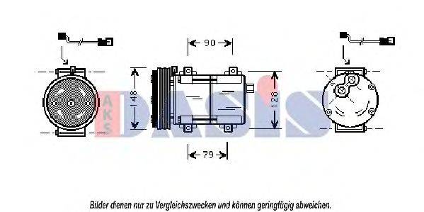 AKS DASIS 850792N Компресор, кондиціонер