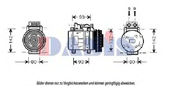 AKS DASIS 851026N Компресор, кондиціонер