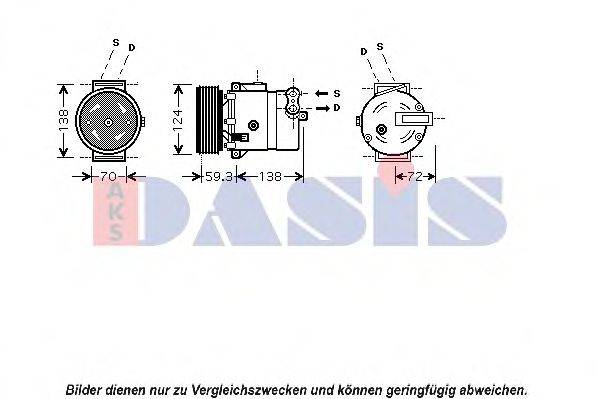 AKS DASIS 851039N Компресор, кондиціонер