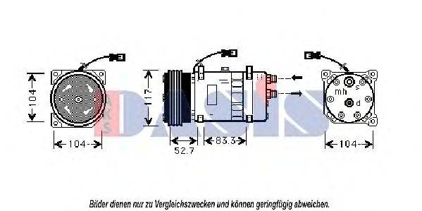 AKS DASIS 851372N Компресор, кондиціонер