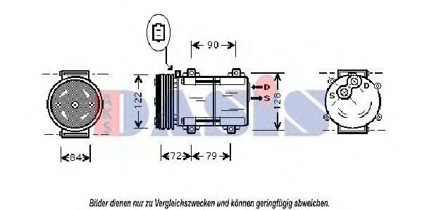 AKS DASIS 851378N Компресор, кондиціонер