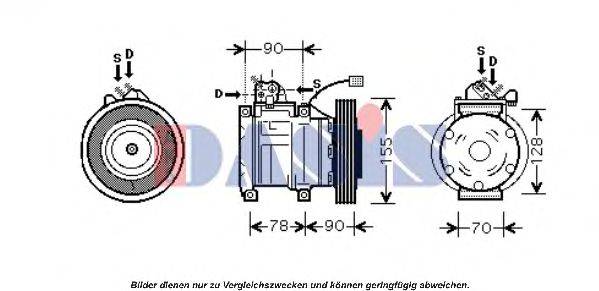 AKS DASIS 851389N Компресор, кондиціонер