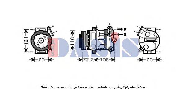 AKS DASIS 851555N Компресор, кондиціонер