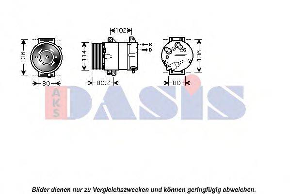 AKS DASIS 851563N Компресор, кондиціонер