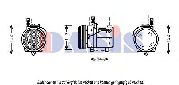 AKS DASIS 851592N Компресор, кондиціонер