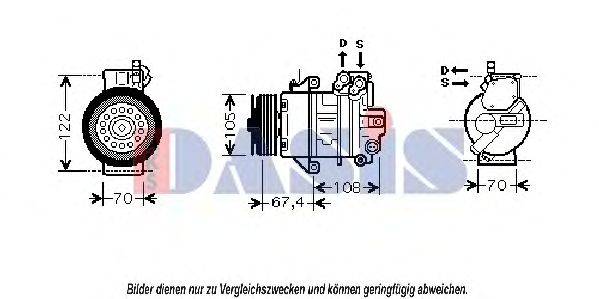 AKS DASIS 851846N Компресор, кондиціонер