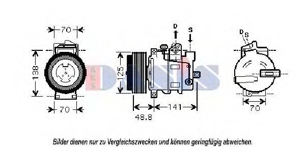 AKS DASIS 851848N Компресор, кондиціонер