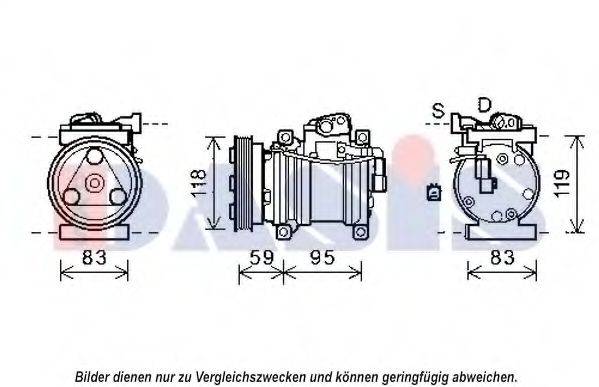 AKS DASIS 852578N Компресор, кондиціонер