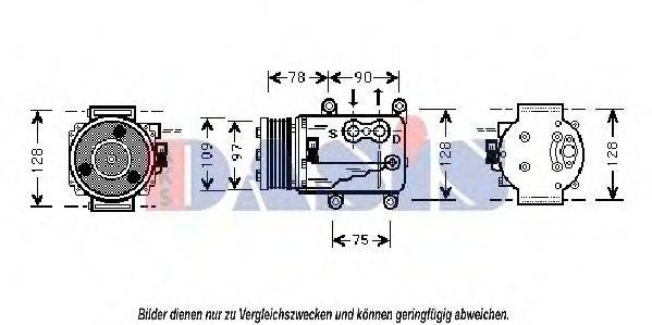 AKS DASIS 853150N Компресор, кондиціонер