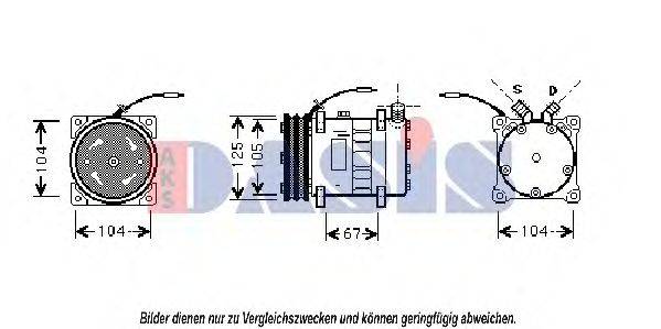 AKS DASIS 854070N Компресор, кондиціонер