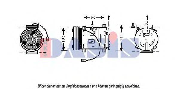 AKS DASIS 858395N Компресор, кондиціонер