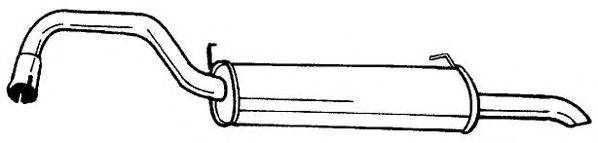 AKS DASIS SG53608 Глушник вихлопних газів кінцевий